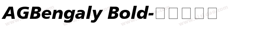 AGBengaly Bold字体转换